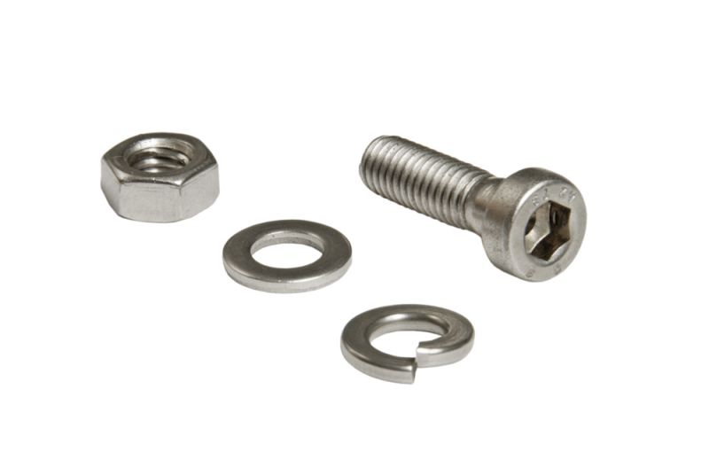 Montageschraube Edelstahl, Zylinderschraube M6 inkl. Federring