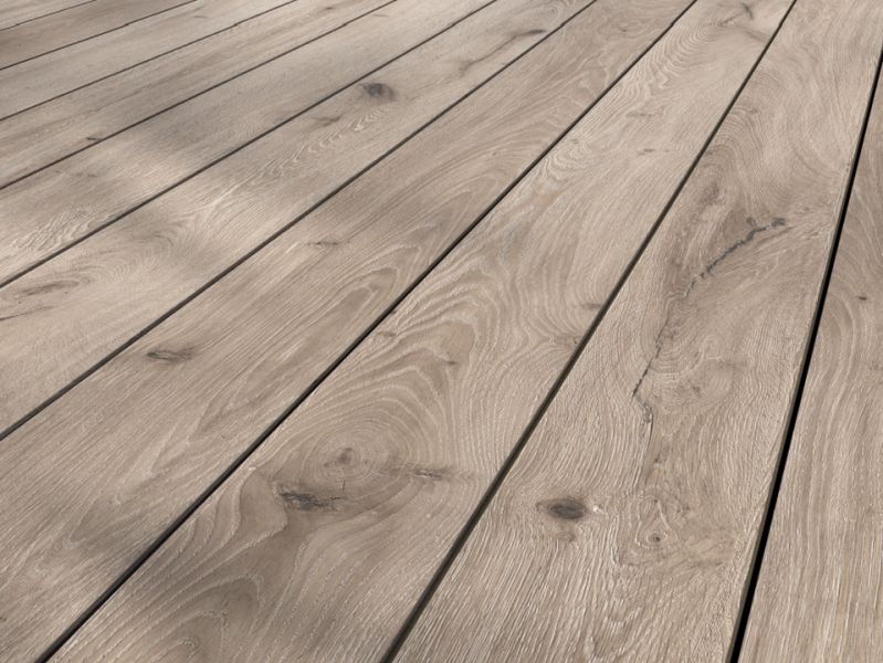 Terradura-nova Terrassendiele massiv, Naturfaser - NFC, Antikeiche