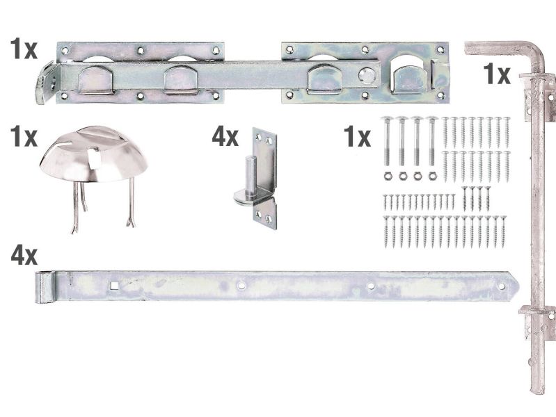 Beschlagsätze für Zauntore