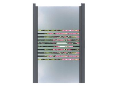 Sichtschutzzaun aus Glas , Linea 10