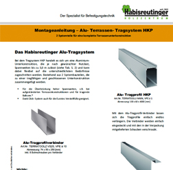 Montageanleitung für Alu-Terrassen-Tragsystem