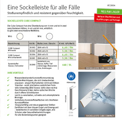 Flyer Sockelleisten