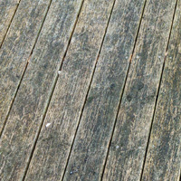 Terrasse vor der Reinigung