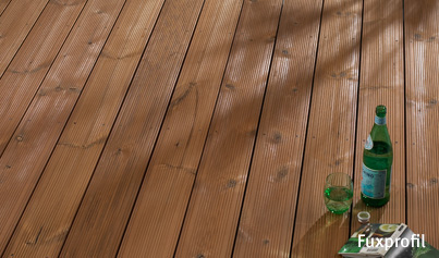 Terrassendiele Thermo Kiefer Fuxprofil